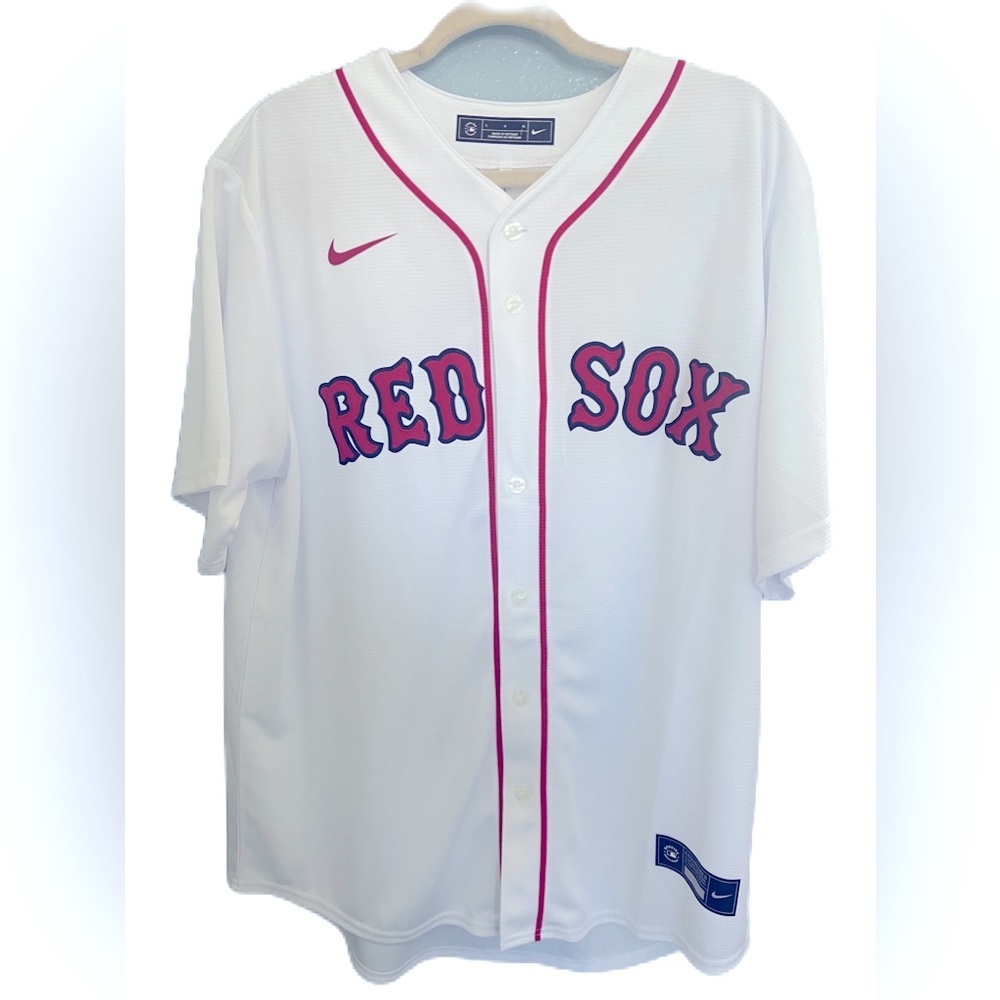 Officially Licensed Gear
Men's Boston Red Sox Xander Bogaerts Nike White 2021